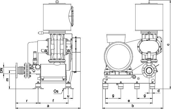 Габаритные размеры (чертеж) Lutos DT 100/802