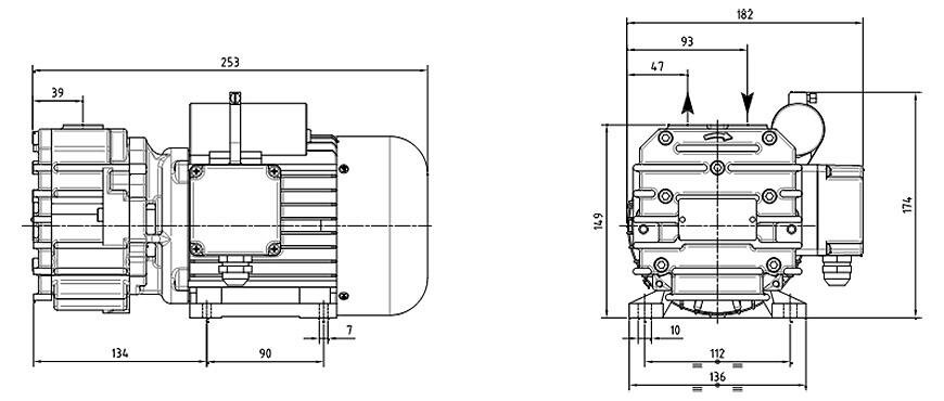 Габаритные размеры (чертеж) DVP CB.12