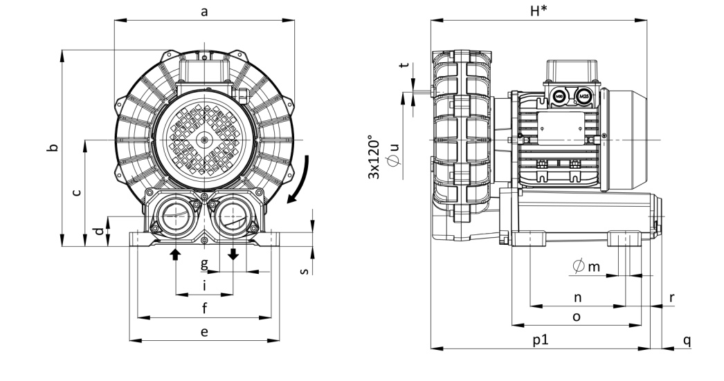 Габаритные размеры (чертеж) FPZ SCL R20 MD 1.1