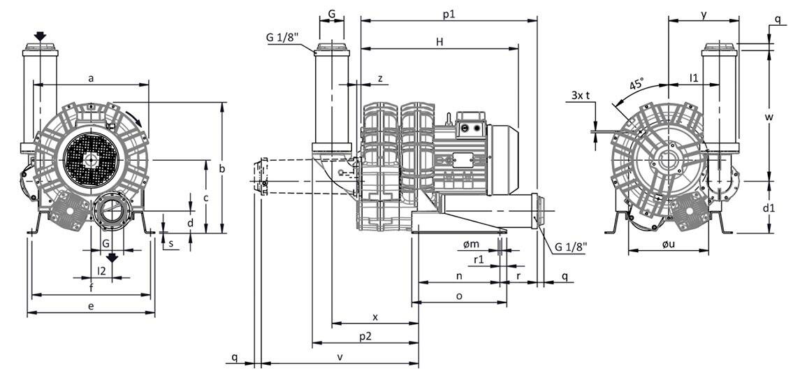 Габаритные размеры (чертеж) FPZ SCL K07 TD 5.5