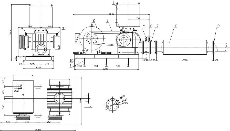 Габаритные размеры (чертеж) VARP Altair 300