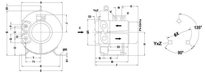 Габаритные размеры (чертеж) VARP Beta 66x250