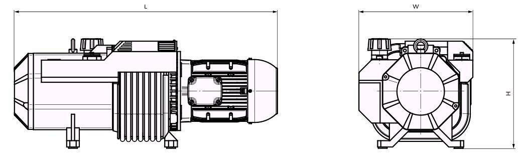 Габаритные размеры (чертеж) Busch Seco SD 1063 B