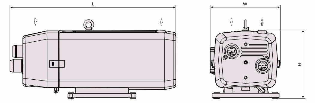 Габаритные размеры (чертеж) Busch Seco DC 0040 C