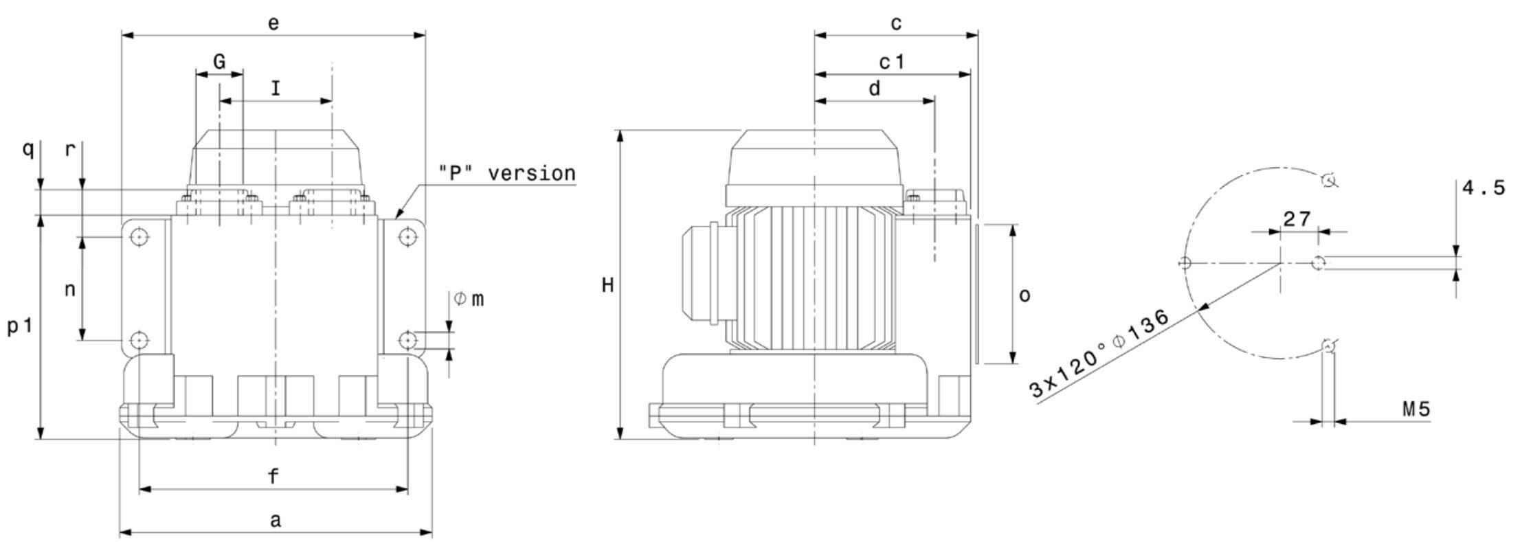 Габаритные размеры (чертеж) FPZ SCL 06R MS 0.2